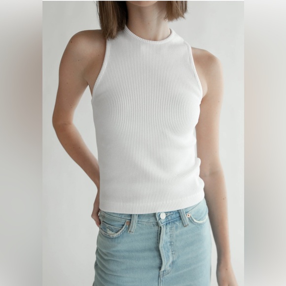 Oak + Fort Ribbed Tank Top - Picture 1 of 7